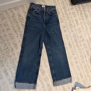 Agolde Dark Blue Straight Leg Women's Jeans